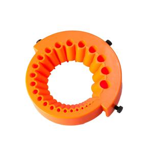 TEMU 1개 고성능 드릴 비트 연마기 및 그라인더 부착 장치 - 2-1m 용량, 125mm 대형 블레이드 앵글 그라인더가 있는 전동 드릴용으로 설계됨, 내구성이 뛰어난 플라스틱 재질, 전기 불필요, 연마 및 그라인딩에 적합