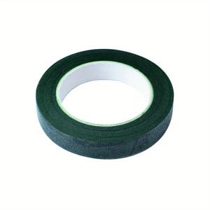 TEMU 20m 자체 접착식 플로럴 종이 테이프 - 꽃다발, 줄기, 포장용 녹색 플로럴 테이프, 내구성이 좋고 사용하기 쉬움, 플로리스트 프로젝트에 적합