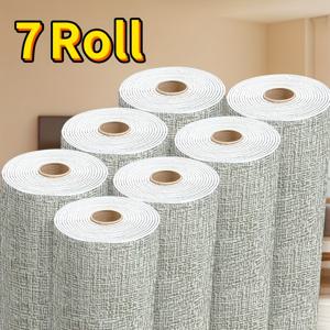 TEMU 2/7롤 (각 롤 약 7장) 자체 접착 3D 폼 벽지 패널 - 벗겨 붙이는 질감 XPE 비닐 플랭크, 방수 및 페인트 가능 3D 벽 타일, 벽 및 천장용, 쉽게 자를 수 있는 DIY 친화적 탈착식 커버링