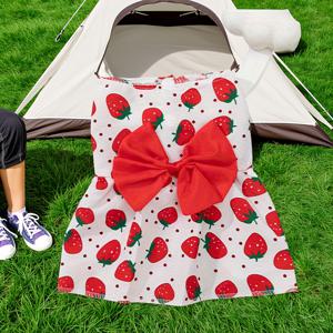 TEMU 퍼피 플로랄 보타이 강아지 드레스 - 소형 중형 대형견용 여름 애완동물 옷, 조절 가능한 보타이 & 꽃무늬, 다양한 색상 및 사이즈, 가벼운 통기성 원단, 캐주얼 개복장 | 재미있는 펫 디자인 | 가벼운 강아지 의류