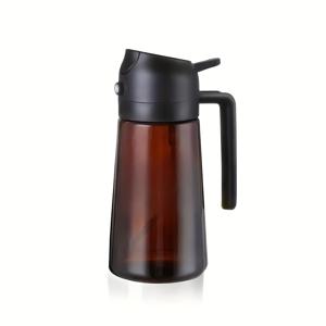 TEMU 1개 올리브 오일 스프레이어 & 디스펜서 - 비튀김 오일 스프레이 병, 요리, 샐러드 드레싱, 바베큐, 에어프라이어, 베이킹용 플라스틱 주방 도구 - 올리브 오일, 요리용 오일에 적합한 휴대용 주방 도구