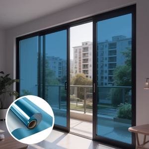 TEMU 일방향 프라이버시 단열 필름, 일면 투명 방수 스티커, 내열 및 차광 기능, 엉킴 방지 접착식 전자기력 클링. 발코니 창문, 사무실 창문, 온실 유리 장식용, 휴가 선물, 재사용 가능하고 세척 쉬움