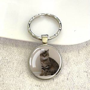 TEMU 1개 맞춤형 사진 키체인 - 하트 모양의 유리 표면 펜던트, 원형/정사각형 - 여성, 남성, 커플, 가족, 애완동물용 내구성 있는 메탈 키링 - 생일, 휴일, 기념일 선물 주얼리, 귀여운 키체인 액세서리|키링|키링부자재