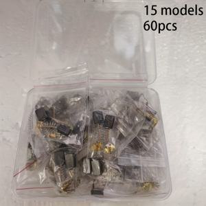TEMU 60pcs 전문 전기 공구 탄소 브러시 세트 - 15가지 다른 크기, 효율적인 수리 및 유지보수에 견고한 금속 교체 부품, 전문급 도구|다용도 도구|견고한 금속 부품, 도구 부품 및 액세서리