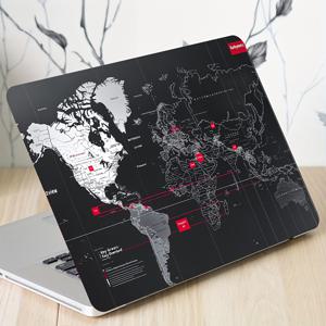 TEMU 2개 세트 세계 지도 디자인 비닐 라이트 베이지 노트북 스티커 - 방수 및 스크래치 방지 DIY 데칼, 자동차용 (라이트 베이지, 재사용 불가), 노트북/차량용 스티커|세계지도