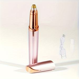 TEMU 스마트 전동 눈썹 정리기, 자동 면도 및 제모기 - 남녀 공용 휴대용 가벼운 디자인, 생일/발렌타인데이 선물 추천. 얼굴, 수염, 콧수염, 입술, 겨드랑이, 손발, 비키니라인 관리에 완벽한 6가지 선물