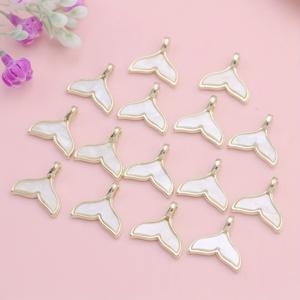 TEMU 15개 골드 인어 꼬리 펜던트 - 주얼리 만들기 DIY용, 인어 꼬리 샹크, 귀걸이, 목걸이, 팔찌 제작 - 골드 인어 꼬리 참, 키체인 및 액세서리용, 15개 대량 공예용