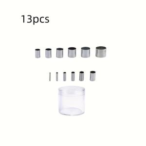 TEMU 13개 세트 홀 펀칭 나이프 보관함 포함, 원형 커팅 다이 인덴테이션 버클, 클레이 소프트 포터리 핸드 도구, DIY 애호가를 위한 완벽한 선택