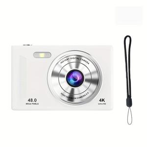 TEMU 새로운 1 CCD 여행용 레트로 스타일 HD 사진기 전후면 듀얼카메라, 내장형 플래시, 휴가 선물 (메모리 카드 있음/없음), 2가지 디자인 중에서 선택 가능한 멀티컬러, Vlog 캠코더, 여행사진기, 세련된 디자인, 빈티지한테이스팅, 튼튼하고 가벼운 바디, 듀얼렌즈 캐머, 여행블로거와 콘텐츠크리에이터를 위한 제품