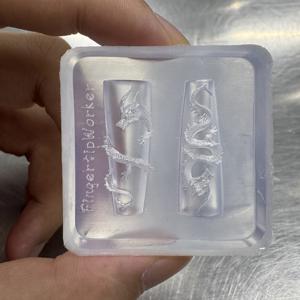 TEMU 1개 레진 몰드 3D 조각 드래곤 클로우 - 멋진 네일 장식 만들기용 아트 템플릿, 무취, DIY 네일 및 수제 주얼리 제작에 완벽한 레진 액상 몰드, 핸드메이드 주얼리 소품