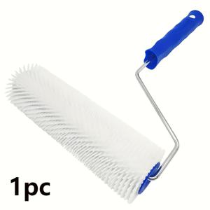 TEMU 1개 9인치 도장 롤러 - 자가 레벨링 시멘트 바닥용, 금속 & 플라스틱 구조 - 1/2인치 나프 - 콘크리트 바닥 균일 도포를 위한 내구성 강한 콘크리트 롤러