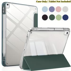 TEMU 11인치 Pro, 10.2인치 9세대, 10.9인치 Air 4 및 Air 5, 9.7인치 Mini654 Pro를 포함한 다양한 iPad 모델용 아크릴 보호 커버. 2017년부터 2018년까지의 이전世代도 지원됩니다. 펜 슬롯이 특징이며
