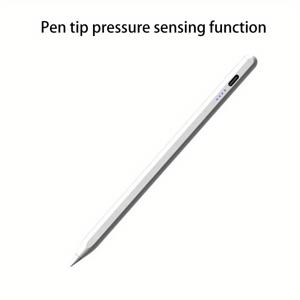 TEMU 애플 펜슬용 LED 전원 표시기 및 손바닥 무시 기능이 있는 펜, 2017-2025 iPad 호환, 창의적인 스케치 도구, 노트 작성용 , 컴팩트한 디자인, 매끄러운 필기감, 스마트 , 디지털 및 그래픽 디자이너를 위한 터치 드로잉 펜