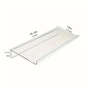 TEMU 조절 가능한 아크릴 키보드 트레이 - 헤비듀티 미끄럼 방지 베이스, 게이밍 및 사무용 컴퓨터 책상 스탠드, PC/노트북 호환, 쉬운 조립 (나사/공구 불필요), 내구성 있는 플라스틱 키보드 홀더, 손목 지지대 포함