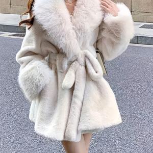 TEMU 가을 겨울 신상 여성용 플러시 롱슬리브 코트, 우아하고 따뜻한 편안한 인조 코트