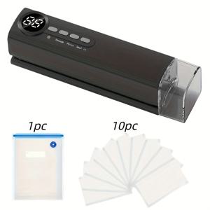 TEMU 1개 전기 식품 진공 포장기, 외부 식품 진공 보존 기계, 빠른 밀봉, 휴대용, 학교, 주방, 가정, 기숙사, 야외 등에 적합, 2000mAh 배터리, 할로윈, 크리스마스.