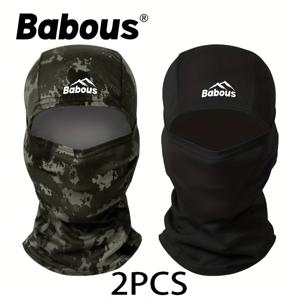 TEMU 2개 세트 풀 페이스 마스크 - 통기성 메쉬 언더 헤드 커버. 초통기성, 빠른 건조, 수분 흡수 튜브 마스크, 야외 스포츠 및 라이딩용, 꼭 맞는 디자인, 신축성 있는 원단, 내구성 있는 소재, 목 보호