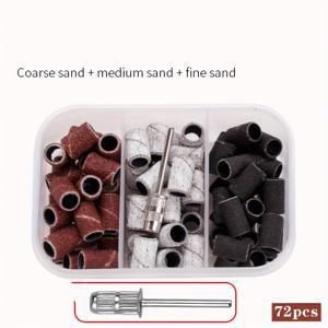 TEMU 72개 샌딩 벨트 (3/32inch 클램프 헤드 포함) | 네일 드릴에 적합, #80, #120, #180 그릿 포함, 직선형 톱니 cusps, 무코팅