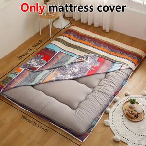 TEMU 전통 일본 바닥 매트용 매트리스 커버, 트윈, 풀, 퀸 사이즈 다다미 매트를 위한 지퍼 디자인, 방진 기능 포함|매트리스커버