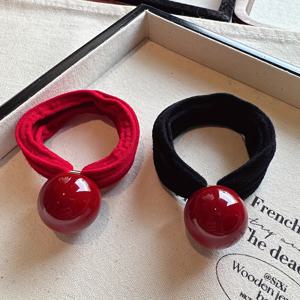 TEMU 2개 세트 여성용 소프트 헤어 타이 스크런치, 손상 없는 고무 밴드 머리끈, 포니테일 홀더, 여성 및 청소년을 위한 헤어 액세서리 선물, 수면용 헤어 링, 여성용 헤어 장식품