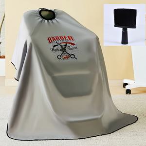 TEMU 패션 살롱을 위한 고품질 헤어 스타일링 케이프 세트. 전문가용 정전기 방지 및 논스틱 소재 특징. 헤어 스타일리스트를 위해 설계되었으며, 검정색 헤어 먼지 브러쉬가 함께 제공됩니다.