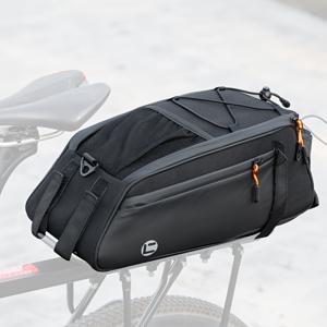 TEMU 반사 자전거 후방 시트 가방 (물병 홀더 & 테일 라이트 호환) - 튼튼한 사이클링 수납 파우치 (조절 가능한 스트랩 포함)