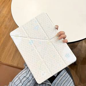 TEMU 아이패드용 보호 케이스Y 할인 색상 별, 아이패드9세대 10.2인치 카툰 에어5 펜 슬롯 포함, 투명 방탄 케이스, 아이패드 11인치(M3) / 아이패드 11(A16)용