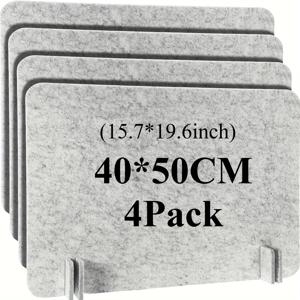 TEMU 4개 세트 방음 스탠딩 데스크 파티션, 테이블용 프라이버시 패널, 교실 및 사무실 가구 분리벽