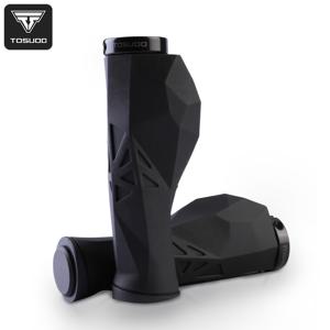 TEMU TOSUOD 신형 산악자전거 미끄럼방지 핸들바 그립 알루미늄 합금 잠금링 포함, 사이클리스트용 충격흡수 및 내마모성 바 액세서리