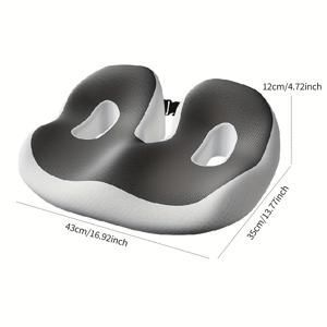 TEMU 허리 압박 완화를 위한 통기성 인체공학적 시트 쿠션, 느린 반동 충전재로 몸의 모양에 적합하여 긴 시간의 앉아 있는 시간을 더 편안하게 만듭니다.