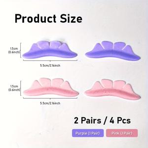 TEMU 2가지 사이즈 나비 하단 아이 패치 속눈썹 곱창기 리프트 패드 - 속눈썹 곱창용 실리콘 래쉬 퍼밍 로드, 배터리 불필요, 퍼플 & 핑크, 오래 지속되는 래쉬 리프트를 위한 뷰티 도구, 속눈썹 곱창 도구, 세련된 디자인, 내구성 있는 구조