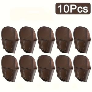 TEMU 10개 맞춤 이름 골프 아이언 헤드 커버 | 두꺼운 충격 방지 안감, 튼튼한 후크 앤 루프 클로저, 스크래치 방지 보호 커버 (야구/삽 클럽용), 블랙, 골프 액세서리, 클럽헤드 보호, 세련된 클럽 커버, 고품질 커버