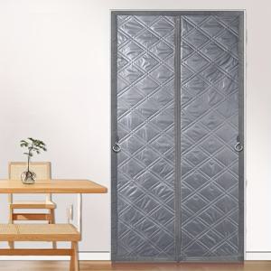 TEMU 겨울용 두꺼운 자석 단열 도어 커튼, 사계절 방음, 보온 및 방한 기능, 드릴링 필요 없음, 자가 접착 자석 잠금, 쉬운 설치, 거실, 주방, 침실, 발코니에 적합