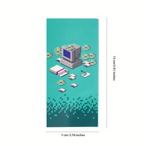 TEMU 1개 빈티지 컴퓨터 테마 노트패드, 재미있는 빈티지 윈도우 시스템 스티커 노트 (지뢰찾기 디자인), 휴대용 노트북, 저널 장식 스티커, 과학 컴퓨터 테마 문구 선물 (생일 및 일상 사무용), 귀여운 카툰 메모 패드, 데스크탑 메시지 노트|편지지
