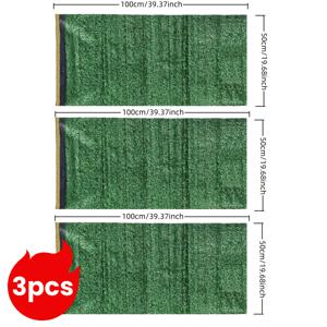 TEMU UV선 차단 기능이 있는 고급 실외 인조 잔디 매트 3개 세트. 내구성이 뛰어난 플라스틱 소재로 제작되었으며 실내 및 실외 인조 잔디에 적합합니다. 반려동물 친화적인 인조 잔디 매트로 정원, 발코니, 테라스, 뒤뜰에 이상적입니다.