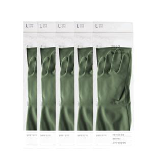 TEMU 오래쓰는 천연 라텍스 고무장갑 일반형 x 5개