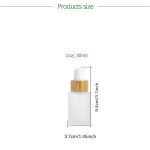 TEMU 10ml/30ml/50ml 유리 병 (캡 & 펌프 디스펜서 포함) - 뚜껑, 투명 리필 가능 드로퍼 튜브, 민감성 베이지, 에센셜 오일, 로션, 세럼용 (플라스틱 프리 아님)