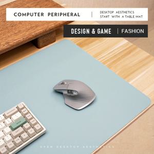 TEMU 특대형 PVC 마우스 패드, 미끄럼 방지, 세탁 가능, 방수 기능이 있는 직사각형 사무실 및 노트북용 데스크 매트, 컴퓨터 데스크 매트