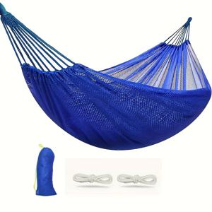 TEMU 1개 헤비듀티 아이스 파이버 더블 캠핑 해먹 - 74