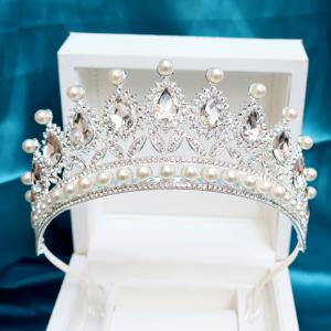 TEMU 브라이드 생일 파티 및 웨딩 퀸을 위한 패션 장식된 왕관.