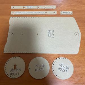 TEMU 지갑 제작 아크릴 가죽 골프 가방 템플릿 - 수제 골프 가방 및 액세서리 제작용 가죽 공예 패턴 스텐실 - 정밀 절단, 패턴 드래프트 및 창의적인 가죽 프로젝트를 위한 내구성이 뛰어난 투명 아크릴 도구