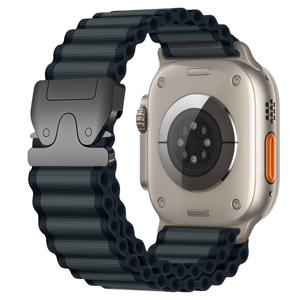 TEMU 49mm, 46mm, 45mm, 44mm, 42mm, 38mm, 40mm, 41mm 사이즈의 Apple Watch에 적합한 손목 밴드, Iwatch Ultra SE 시리즈 10, 9, 8, 7, 6, 5, 4, 3과 호환되는 부드러운 실리콘 낙하산 버클 교체 루프 포함.