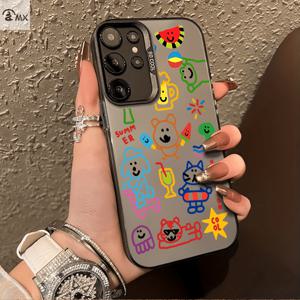 TEMU 갤럭시 S25 울트라, S24 플러스, S23 FE, S21 프로, S22, S20+, A03S, A05S, A14, A31, A53, A34, A10, A04E, M04, A33, A35, A55, A72, A71, A70, A22, A16, A06, A20S, A54 호환 - 독점 폰 케이스, 스테인리스, 스타일리시, 트렌디