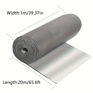 TEMU 슈퍼 사이즈 방수 소재 100cm x 20m, 누수를 막고 소리 차단 및 소음 감소, 녹 방지 및 개조에 널리 적용 가능하며, 옥외 지붕, 트럭 지붕 및 컨테이너에 적합합니다