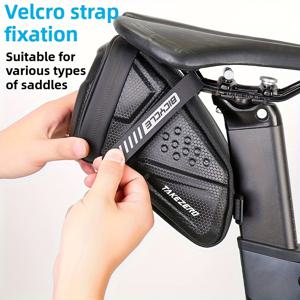 TEMU 자전거 테일백, 산악용 하드쉘 로드바이크 리어백, 야외 활동에 완벽한 사이클링 가방