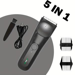 TEMU 남녀 공용 듀얼 기능 방수 바디 헤어 트리머, 전기 면도기 (세라믹 블레이드) - 사타구니 & 수염 정리용. 전신 미용 도구 - 조절 가능한 빗 포함 프로페셔널 클리퍼 세트 (선물 추천: 아버지의 날 또는 남자친구)
