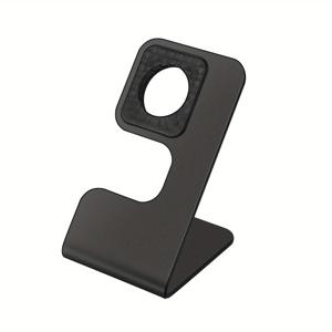 TEMU 알루미늄 합금 스탠드 | 애플워치 호환 | 안정적 & 미끄럼 방지, 내구성 & 스크래치 방지 | 오리지널 자기 충전기 설계 | 애플워치 충전기 호환 | 컴팩트 & 휴대용 데스크 & 침대 옆 정리대 | 스타일리시한 선물 선택