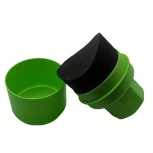 TEMU 인체공학적 그립 & 이중 질감 스폰지가 있는 쉬운 잡기 핸들 컨투어 타이어 와이프 브러시 - 화학물질 없는 자동차 타이어 클리너, 차량 세차 액세서리, 컴팩트 디자인, 내구성 있는 구조, 차량 청소용품|타이어