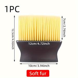 TEMU 양면 자동차 내부 청소 브러시 - 부드러운 노란색과 단단한 검은 색 솔, 에어벤트 및 대시보드 버튼 먼지 제거에 완벽, 전원 불필요, 내구성 있는 플라스틱 손잡이. 사계절 사용 가능