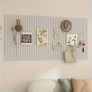 TEMU 스타일 펠트 벽 스티커 - 원형 코르크 게시판, 홈 오피스 장식에 적합, 2가지 색상으로 제공, 푸시 핀 포함, 사진, 메모 및 메시지에 이상적.